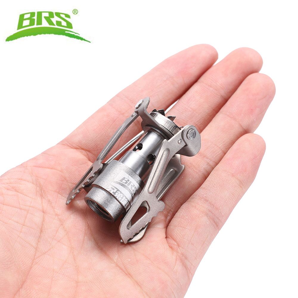 Brs Portable Titanium Mini Camping Gas Burner Stove