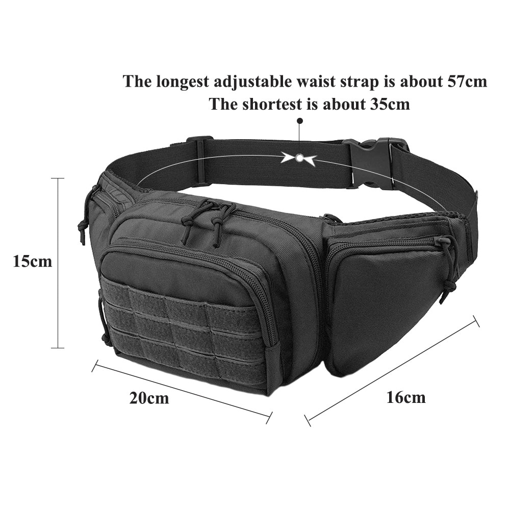 Outdoor Tactical Waist Gun Holster Bag for Camping & Hunting