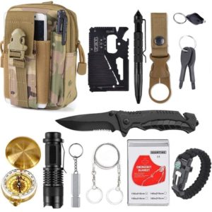 13 in 1 Emergency Survival & Tactical Tool Kit for Outdoor Camping