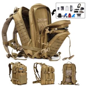 50L Large Capacity Men’s Waterproof Outdoor Camping & Hiking Military Bags