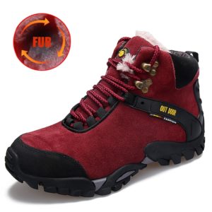 Genuine Leather Winter Hiking Waterproof Camping Combat Boots