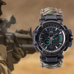 Multi-functional Waterproof Chronograph Outdoor Survival Watch