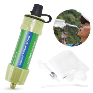 Emergency Outdoor Water Filter Straw for Camping / Hiking