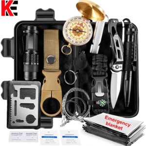 Multi-functional Outdoor Survival Kit Set & Emergency Supplies for Camping