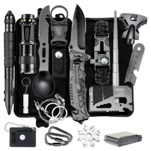 Multi-functional Tactical Survival & First Aid Kit for Camping & Hiking