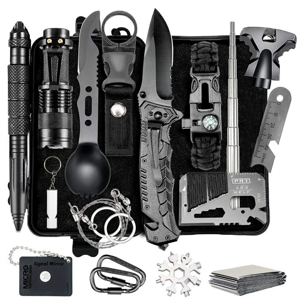 Multi-functional Tactical Survival & First Aid Kit For Camping & Hiking