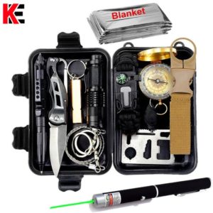 Multi-functional Emergency Military Survival Kit for Camping